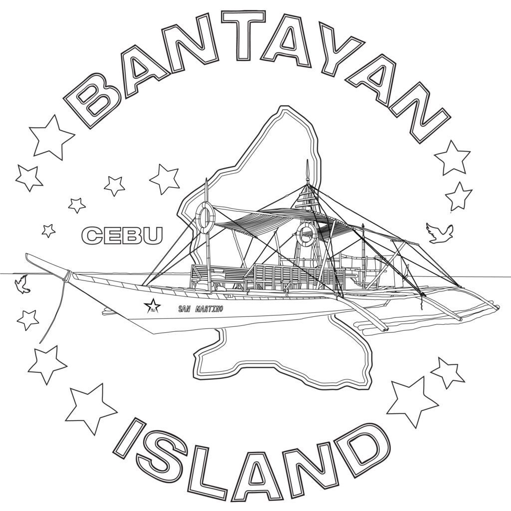 Bantayan Island Pump Boat T-Shirt INLINE